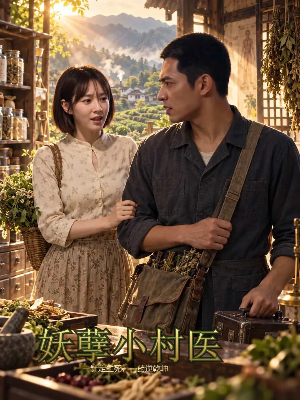 妖孽小村医封面背景